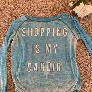 Shopping is my cardio long sleeve T-shirt
